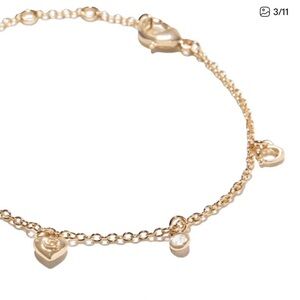 Coach dainty Gold Charm Bracelet